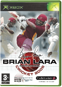 Brian Lara International Cricket 2005 PAL Xbox PAL box art